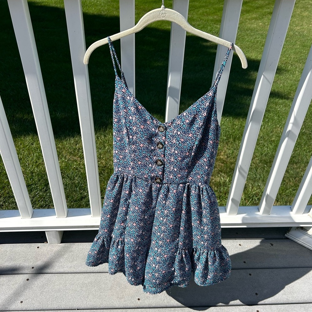 Socialite Navy Floral Romper